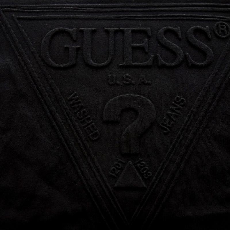 ゲス/GUESS エンボス ロゴ 半袖 Tシャツ 12D24 サイズ メンズS ブラック ランクA  (中古)｜blowz｜05