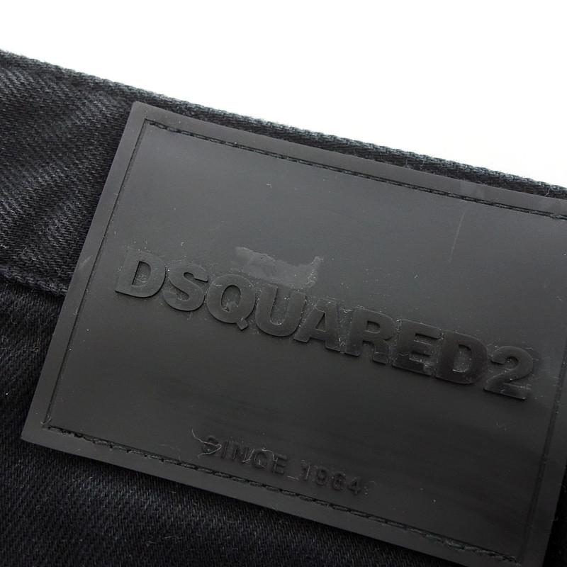 ディースクエアード2/DSQUARED2  18AW SKATER JEAN フロントジップ スケーターデニム パンツ 91D24 サイズ メンズ44 ブラック ランクB  (中古)｜blowz｜08