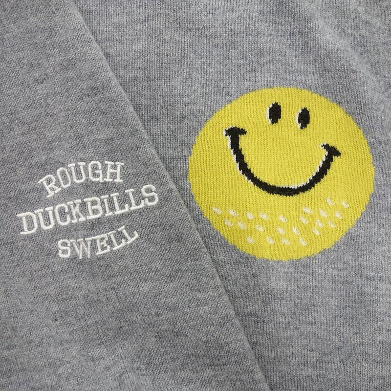 ラフアンドスウェル/rough&swell ゴルフ 22AW SMILE CREW 12G クルーネック スマイル ニット 20E24 サイズ メンズL グレー ランクA  (中古)｜blowz｜05