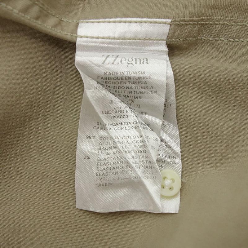 ジーゼニア/Z Zegna drop 8 fit コットンシャツ 62D24 サイズ メンズS ベージュ ランクB  (中古)｜blowz｜04