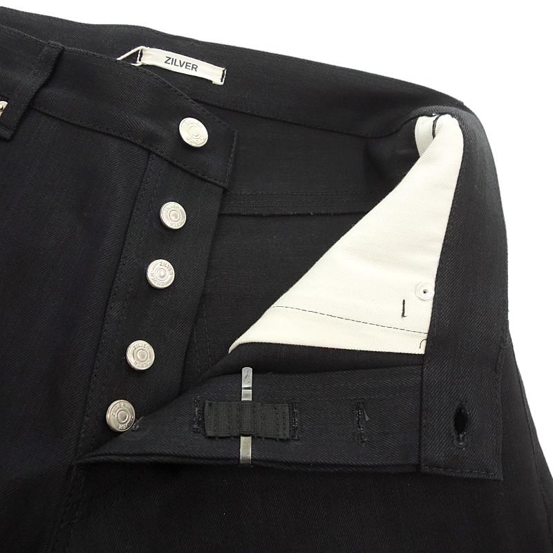 ジルバー/ZILVER 20SS MOTO DENIM TROUSERS モト デニム パンツ 70E24 サイズ メンズ28 ブラック ランクN  (中古)｜blowz｜05