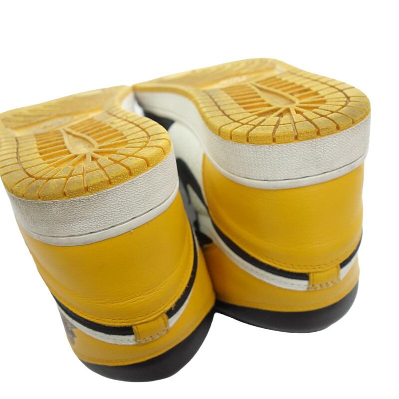 ナイキ/NIKE AIR JORDAN 1 HIGH OG Taxi タクシー スニーカー 03D24 サイズ メンズ27.5cm イエロー ランクB  (中古)｜blowz｜09