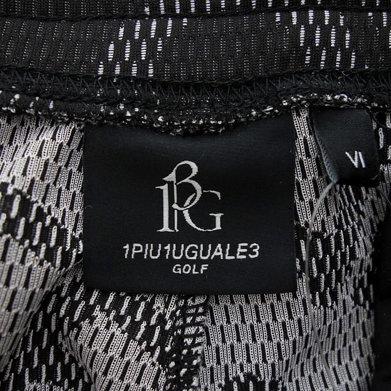 ウノピュウノウグァーレトレ ゴルフ/1PIU1UGUALE3 GOLF JERSEY PANTS DIAGONAL LOGO パンツ 41E24 サイズ メンズ6 ブラック ランクS  (中古)｜blowz｜03