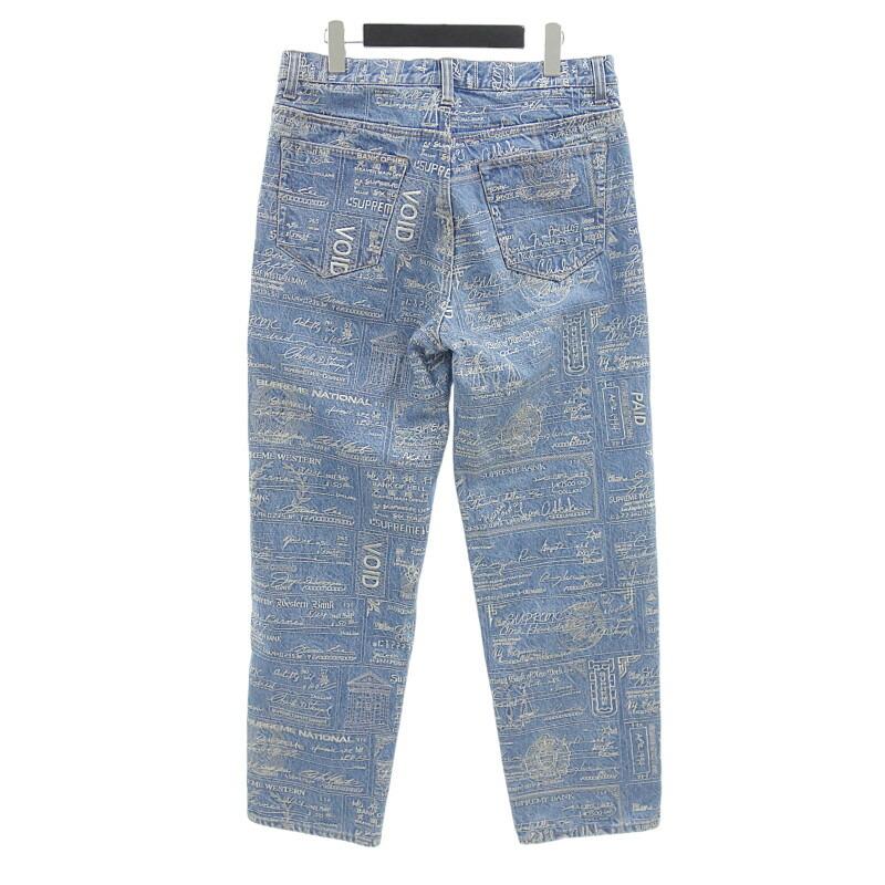シュプリーム/SUPREME 20SS Checks Embroidered Jean 刺繍 デニム 
