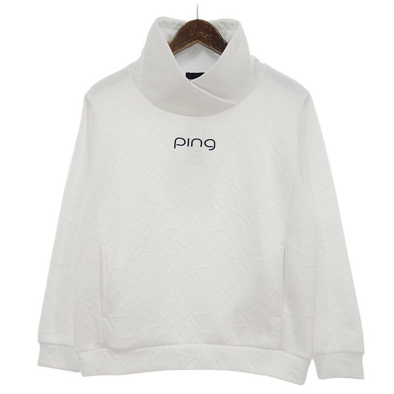 ピン/PING ゴルフ 22AW ロゴ ジャガード ストレッチ ハイネック ピン/PING ゴルフ 22AW ロゴ ジャガード ストレッチ ハイネック