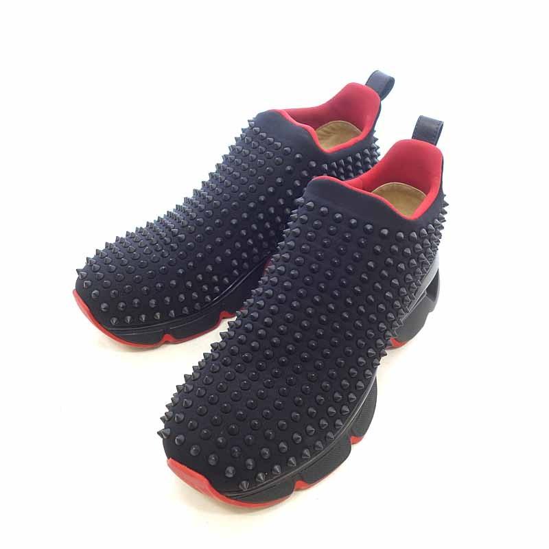 クリスチャンルブタン Christian Louboutin Spike Sock Men スパイク スタッズ ソックススニーカー 03k19 サイズ メンズ43 Jpn28cm ブラック ランクa 102 中古 Blowz Yショッピングストア 通販 Yahoo ショッピング