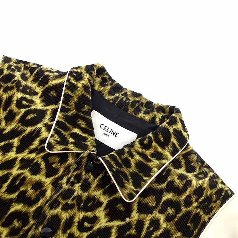 セリーヌ/CELINE 20SS レオパード コーデュロイ テディ ブルゾン 