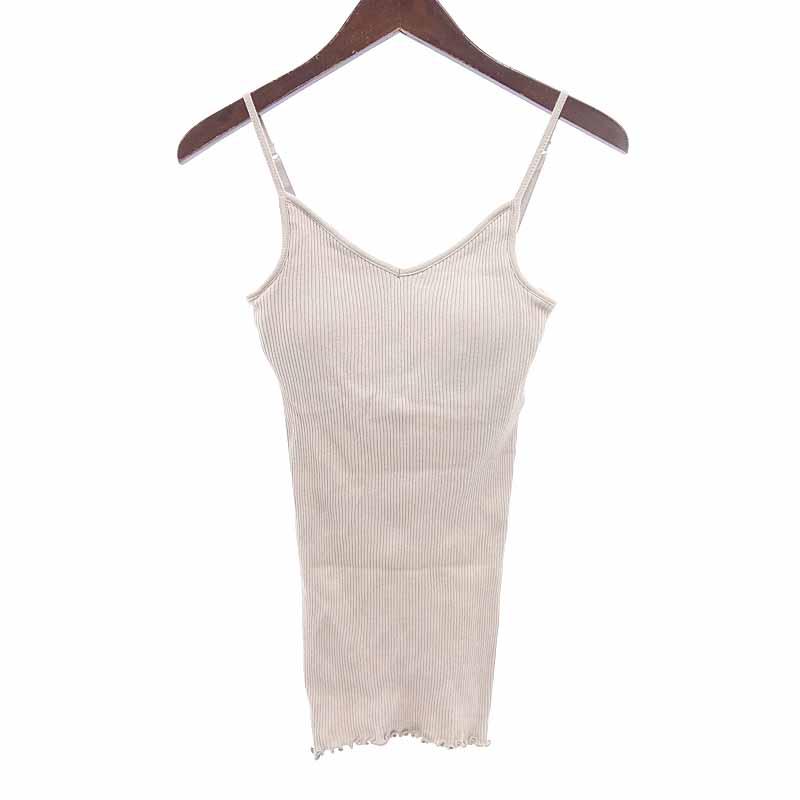 ユナイテッドアローズ United Arrows リブ ニット キャミソール ブラトップ タンクトップ 30g サイズ レディース表記なし ベージュ ランクb 106 中古 Blowz Yショッピングストア 通販 Yahoo ショッピング