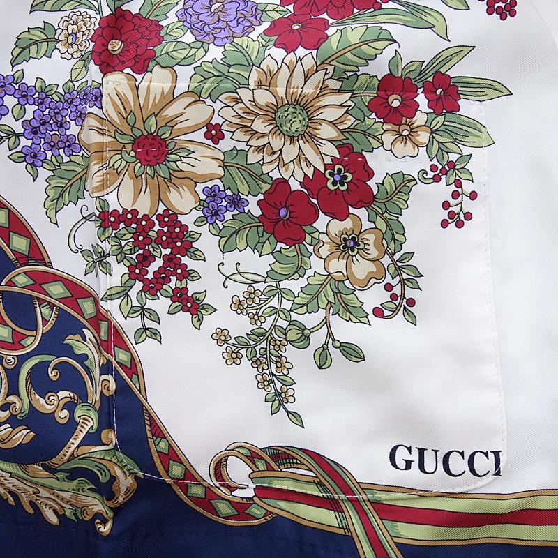 グッチ/GUCCI 花柄 フローラル 総柄 ジャケット 40G20 サイズ メンズ44 マルチ ランクA 102 (中古