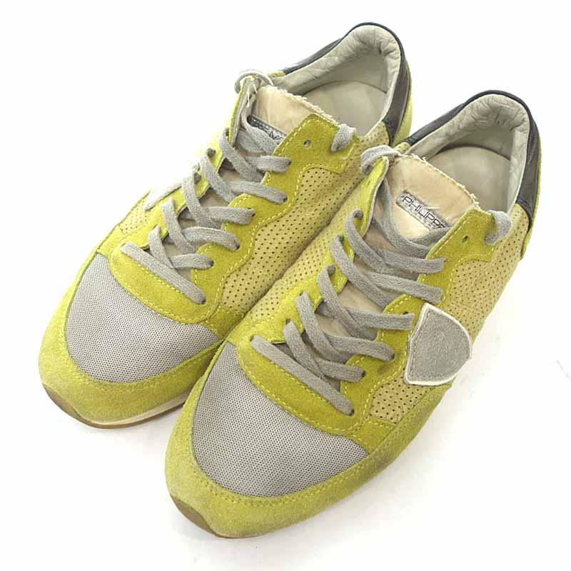 フィリップモデル Philippe Model レザー メッシュ スニーカー 31h サイズ メンズ40 グリーン系 ランクc 102 中古 Blowz Yショッピングストア 通販 Yahoo ショッピング