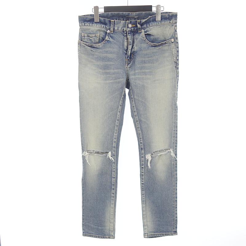 サンローランパリ Saint Laurent Paris D10 M Sk Mw ニークラッシュ デニムパンツ 60h サイズ メンズ30 インディゴ ランクa 102 中古 Blowz Yショッピングストア 通販 Yahoo ショッピング