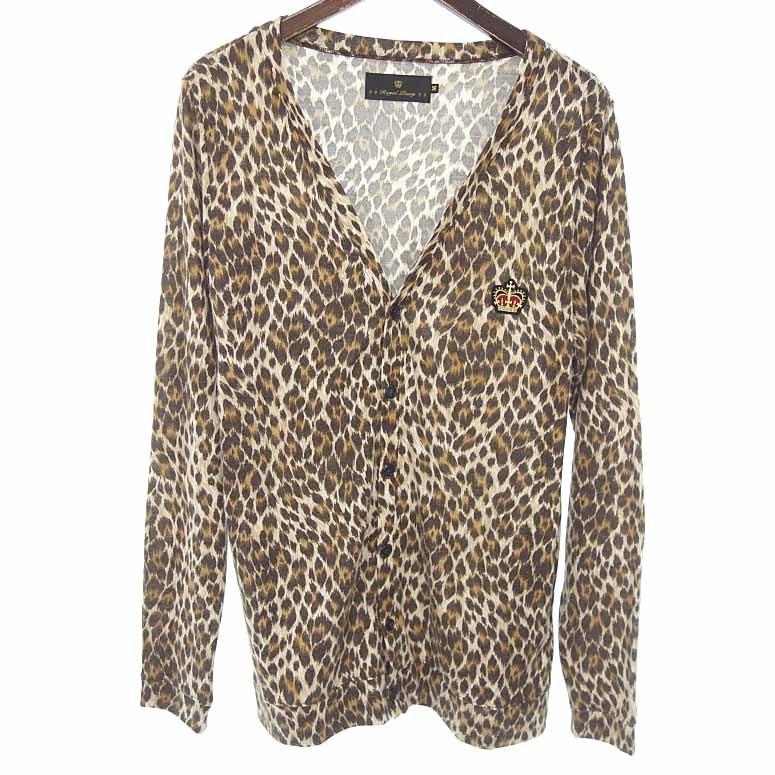 ロイヤルプッシー Royal Pussy ワッペン レオパード ニット カーディガン 40a21 サイズ メンズm レオパード ランクb 101 中古 Blowz Yショッピングストア 通販 Yahoo ショッピング