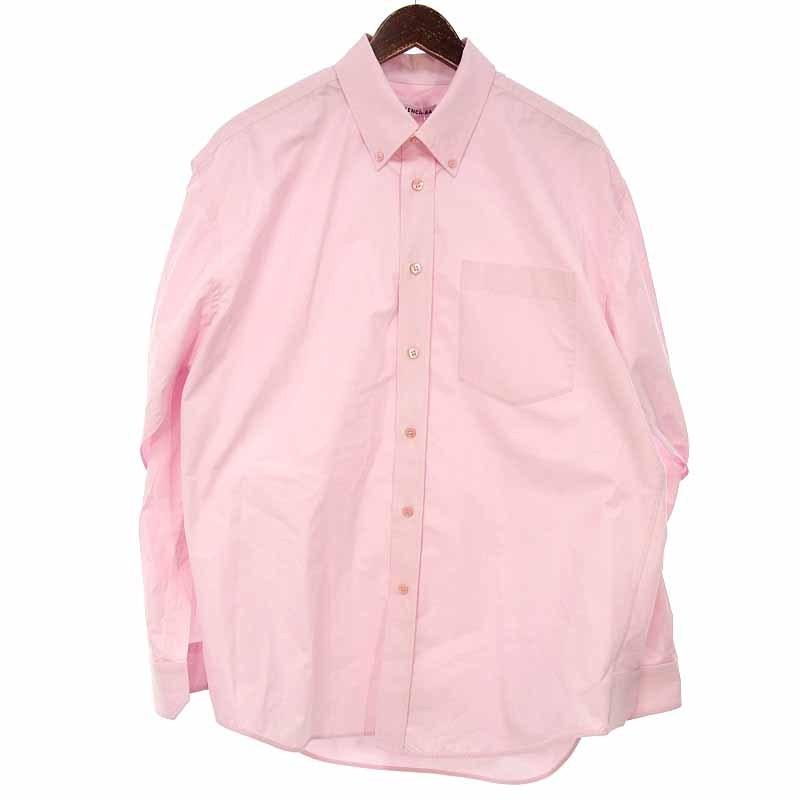 バレンシアガ Balenciaga オーバーサイズ 変形シャツ 30d21 サイズ レディース34 ピンク ランクb 中古 Blowz Yショッピングストア 通販 Yahoo ショッピング