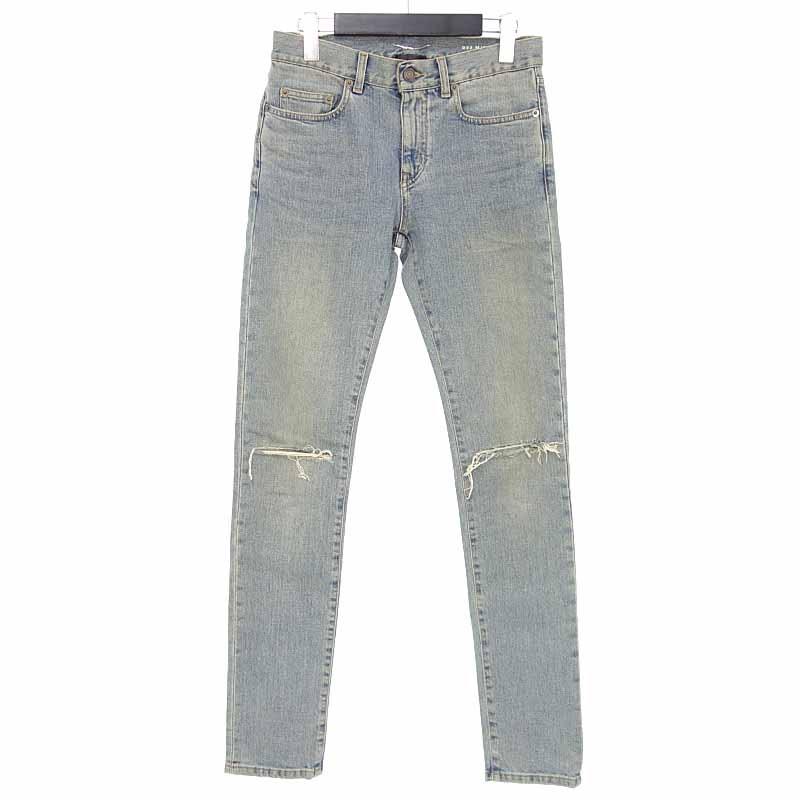 サンローランパリ/SAINT LAURENT PARIS D02 M/SK-LW ウォッシュ加工