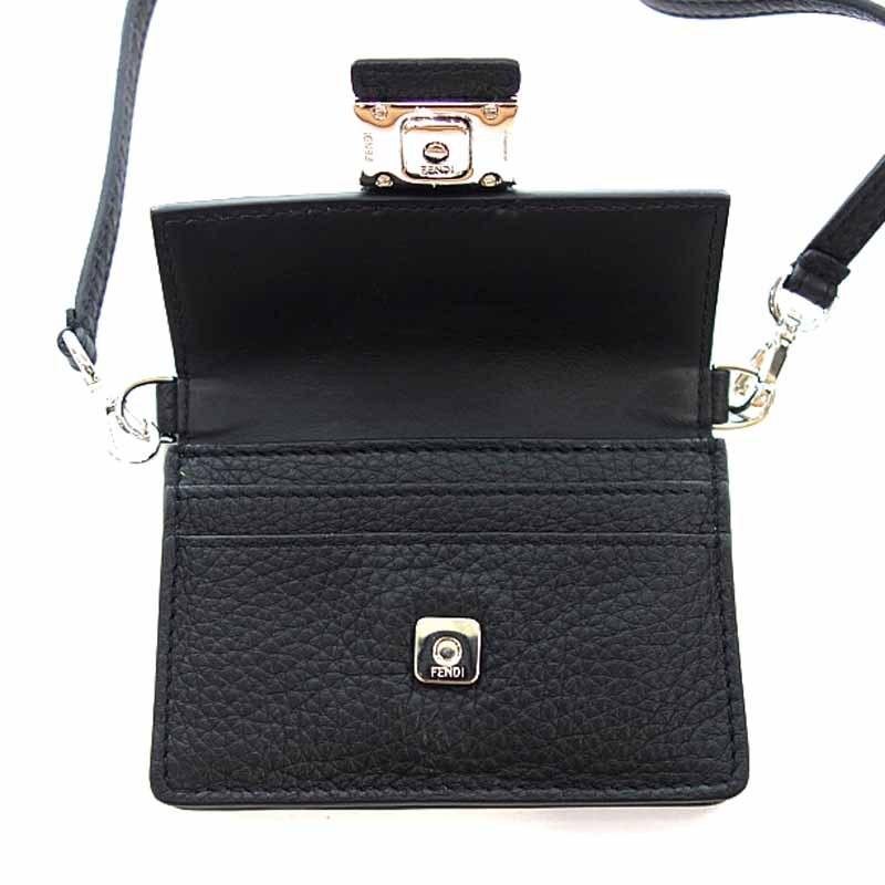 フェンディ/FENDI マイクロ フラット バゲット レザー バッグ フェンディ/FENDI マイクロ フラット バゲット レザー バッグ
