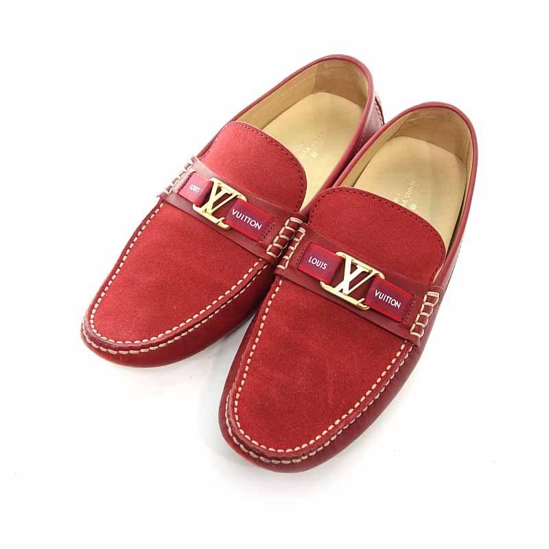 送料無料（沖縄は1000円) メンズ ルイヴィトン スエード ローファー