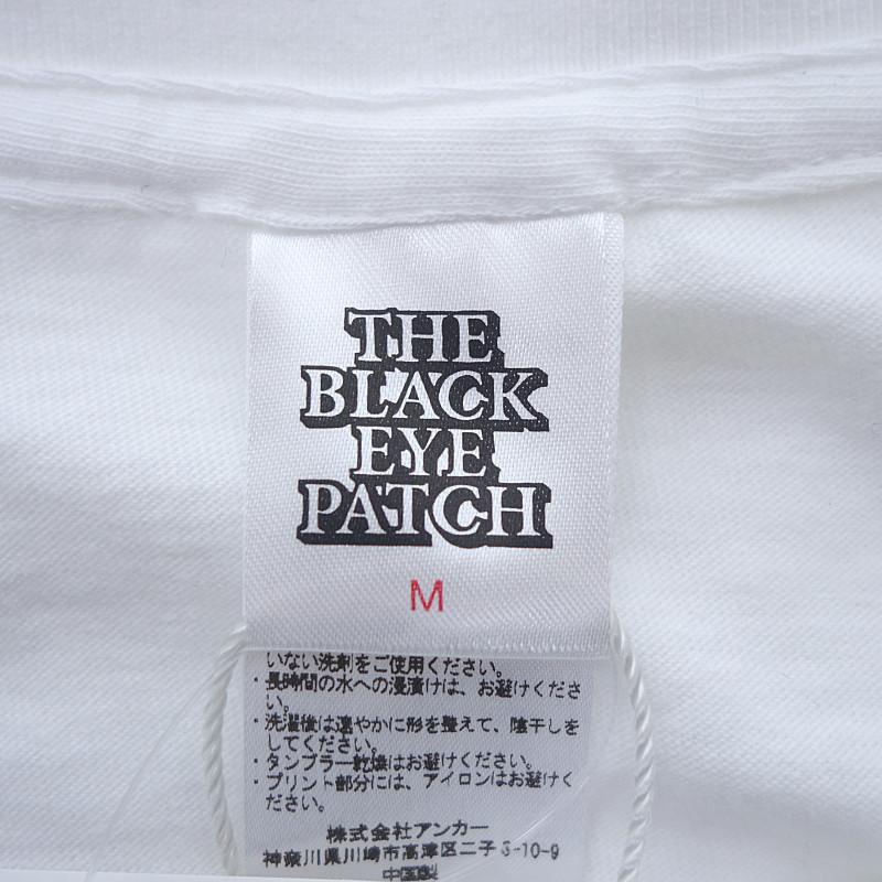 ブラックアイパッチ/BlackEyePatch EXPRESS ロゴ プリント Tシャツ 30A22 サイズ メンズM ホワイト ランクN (中古)
