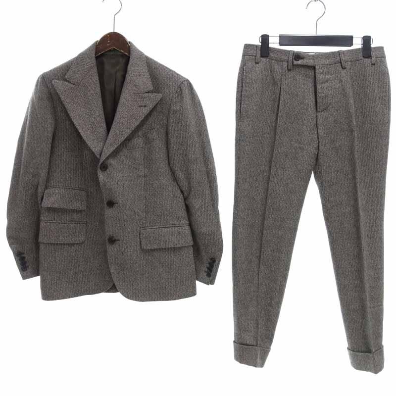 ガブリエレパジーニ/GABRIELE PASINI ウール混 織柄ジャケット ベスト