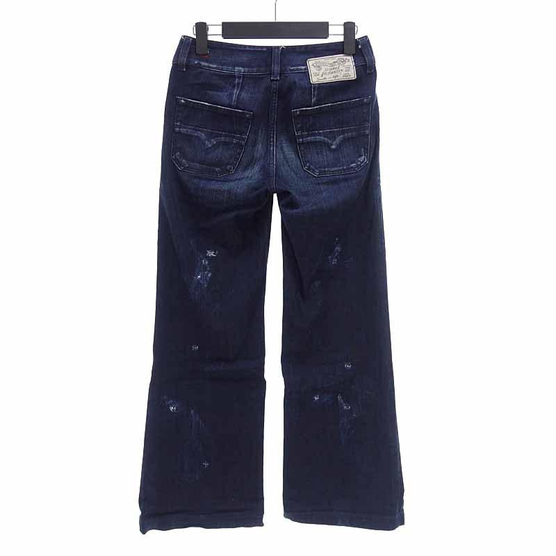 ディーゼル/DIESEL VOLVER L.32 ダメージ加工 ワイド バギー デニム 