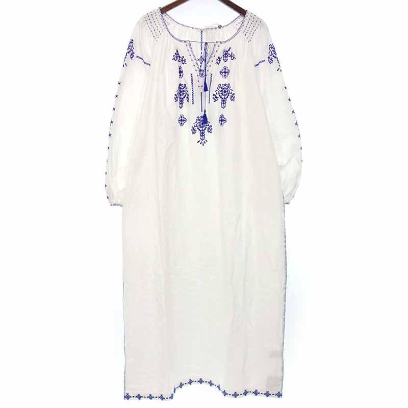 ノーウォス/NOWOS 22AW embroidery dress 刺繍 ドレス ワンピース 