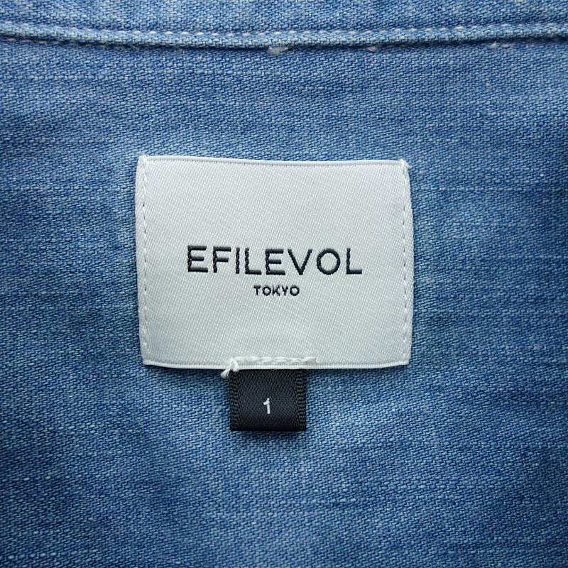 エフィレボル/EFILEVOL FR-DM03 RT DNM Shirt デニム シャツ