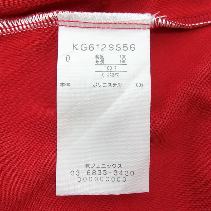 カッパ/KAPPA GOLF ゴルフ  ITALIA ワッペン プリント ポロシャツ Tシャツ 11B24 サイズ メンズO レッド ランクA  (中古)｜blowz｜04