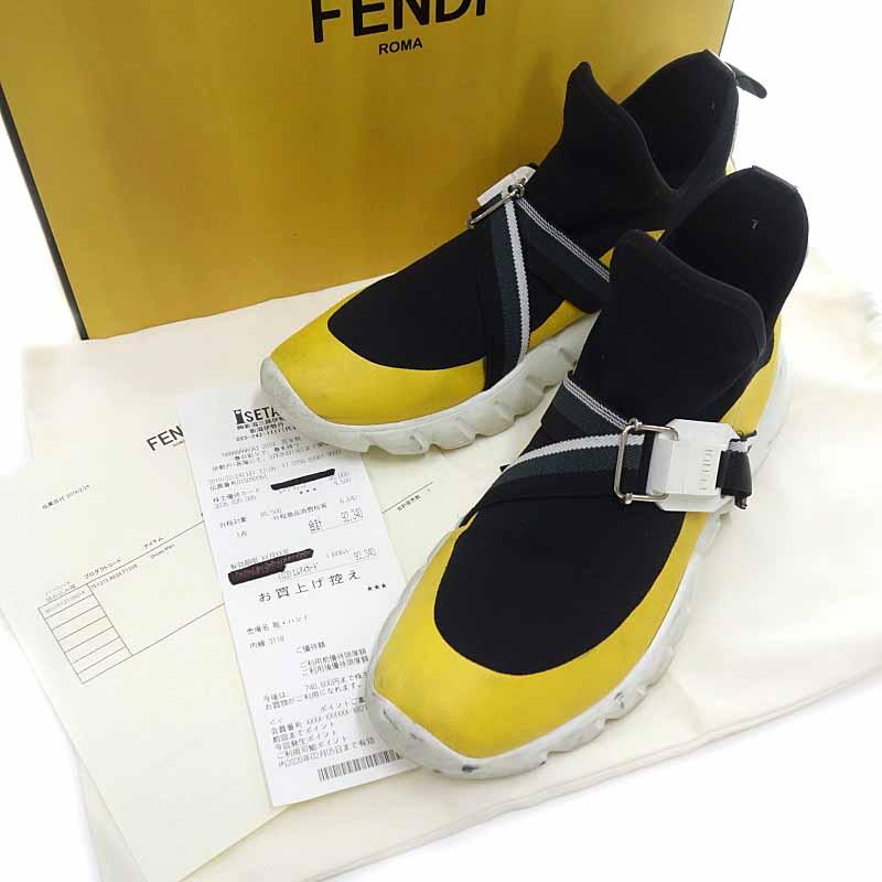 フェンディ/FENDI ベルト バックル メッシュ ローカット スニーカー 