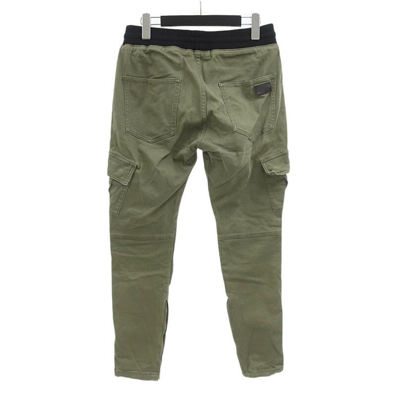 ダンケシェーン/DANKE SCHON 19SS ZIP CARGO PANT イージー カーゴ パンツ 01D24 サイズ メンズ30 カーキ ランクB  (中古)｜blowz｜02