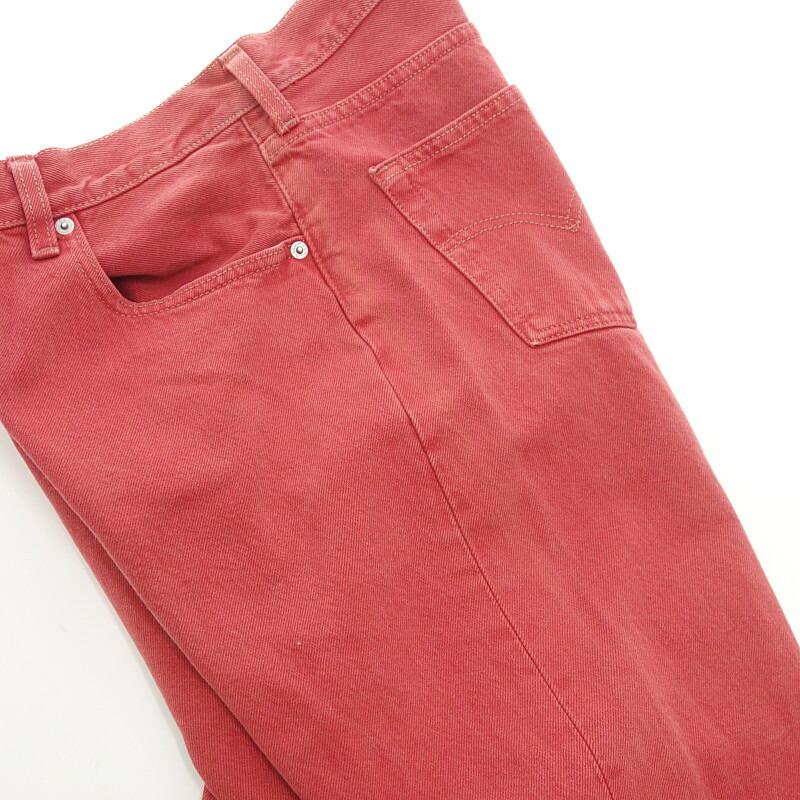 リーバイス/LEVIS 90s 501 赤染め デニム パンツ 70B24 サイズ メンズ33 レッド ランクC  (中古)｜blowz｜06