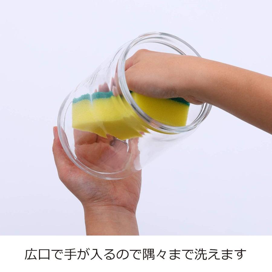 星硝(Seisho) セラ―メイト 保存 容器 ガラス キャニスター 170ml チャーミークリアー S3 日本製 221176｜blsg-shop｜07