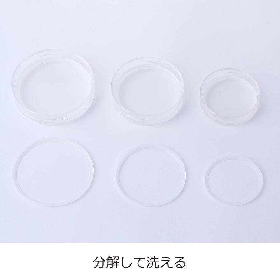 星硝(Seisho) セラ―メイト 保存 容器 ガラス キャニスター 170ml チャーミークリアー S3 日本製 221176｜blsg-shop｜08