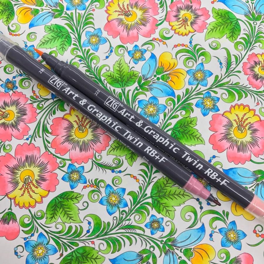 呉竹 水性ペン ZIG アート&グラフィック ツイン 48色 TUT-8048V Amazon.co.jp: 呉竹 水性ペン ZIG アート&グラフィック ツイン