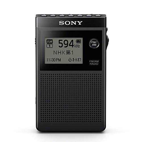 ソニー PLLシンセサイザーラジオ 片耳巻取り SRF-R356 ブラック ソニー PLLシンセサイザーラジオ FM/AM/ワイドFM対応 片耳巻取り