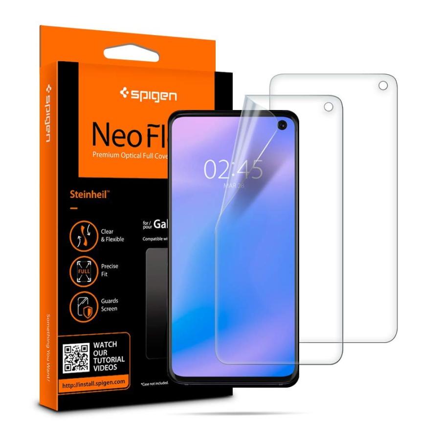 Spigen 【2枚入】 Galaxy S10 フィルム 全面保護 気泡ゼロ 液晶