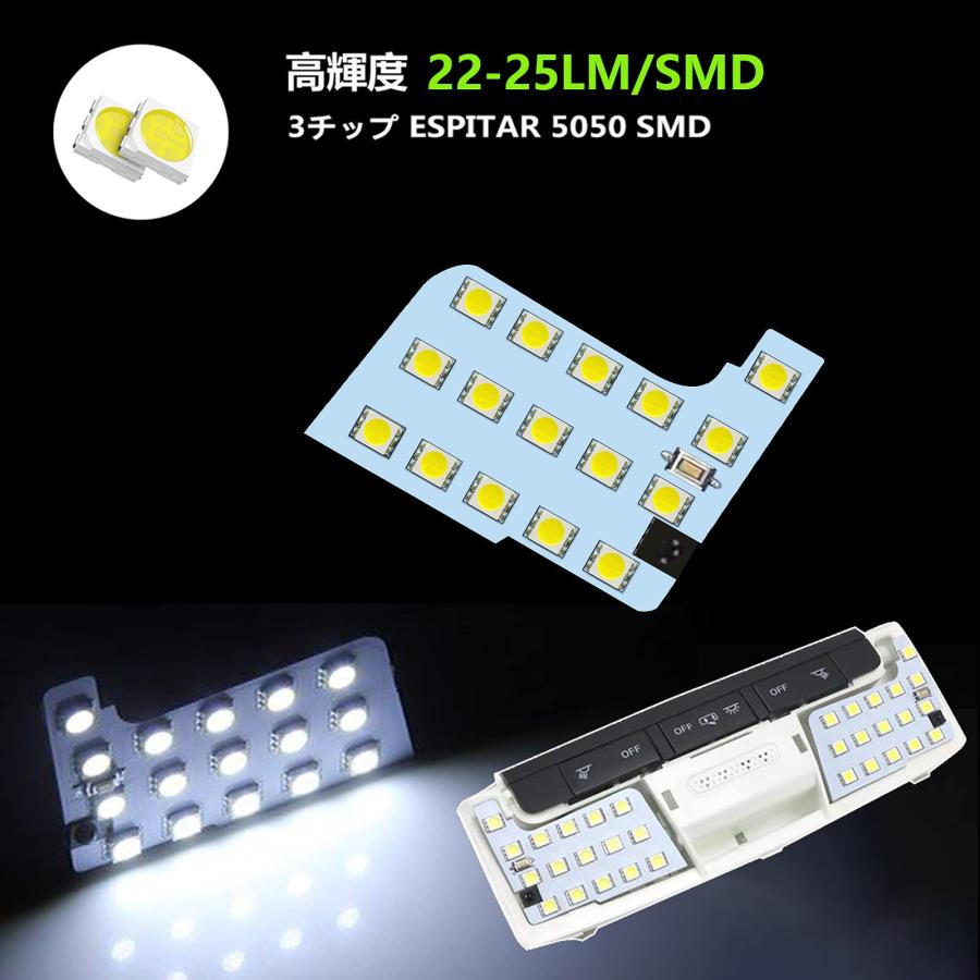 ZXREEK セレナ C27 ルームランプ LED 日産 Serena C27 セレナ 全グレード e-power スズキ ランディSGC27 SGN｜blsg-shop｜04