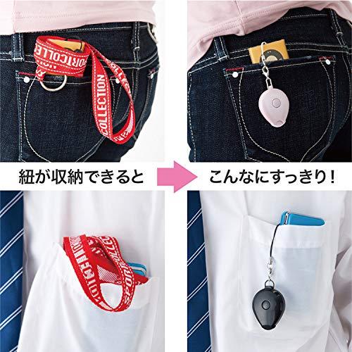 プティ　レザープティ　ストラップ PUTIT プティ 収納式 ネックストラップ ローズ ゴールド【紐の長