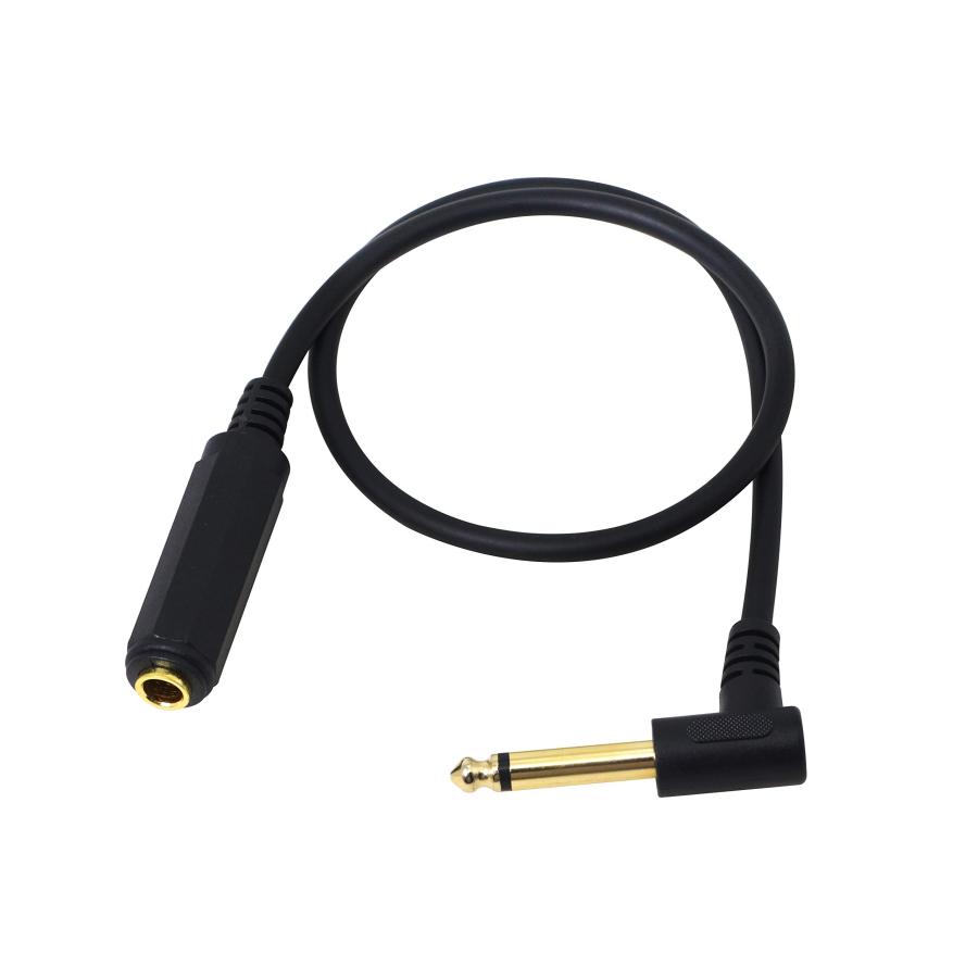 CERRXIAN 1/4インチモノラルオス - メス90°ベンド延長ケーブル（20 IN