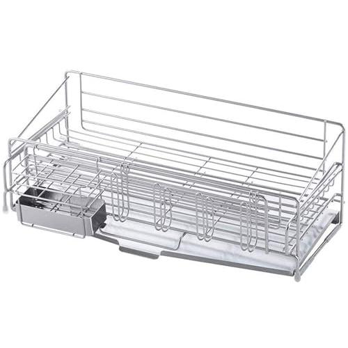 下村企販 引き出して容量を増やせる 伸縮水切りかご 奥行48 【日本製
