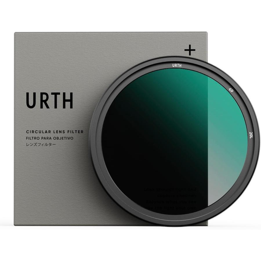 Urth 49mm ND2-32 可変ndフィルター (プラス+) 1-5ストップ 可変 ND