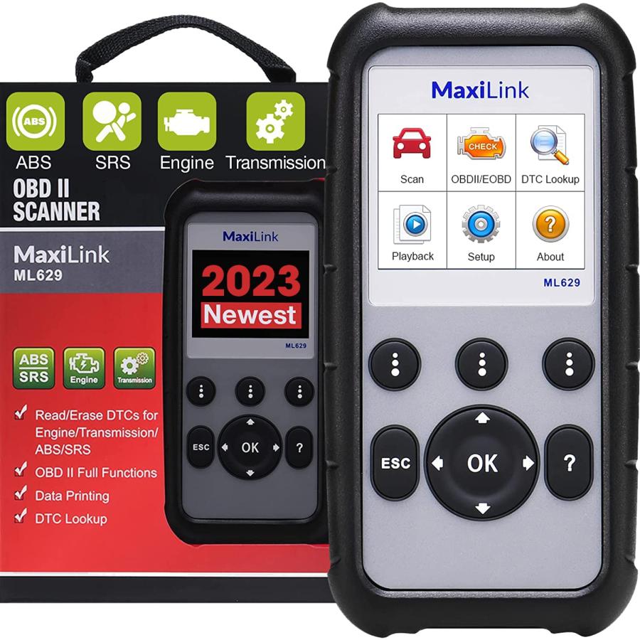 Autel OBD2 故障診断機 日本語 全システム診断 ABS SRS Autel obd2 診断機 ML629 自動車故障診断機 ABS/SRS