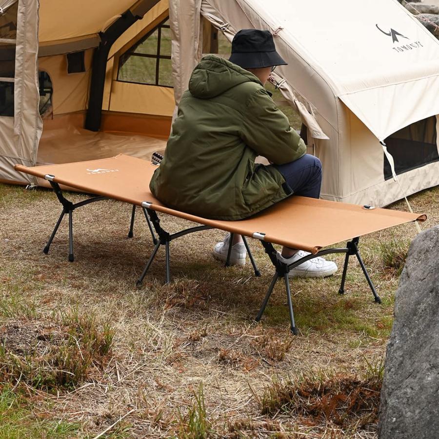 TOMOUNT アウトドアベッド キャンプコットコンパクト 折りたたみ