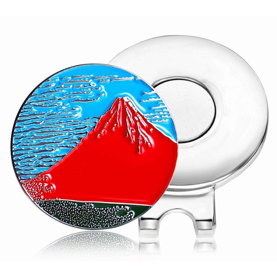 Don Flyee ゴルフ マーカー マグネット 浮世絵 葛飾北斎 凱風快晴 赤富士 合金製 ハット クリップ E0008 : BLSグループ -  通販 - Yahoo!ショッピング