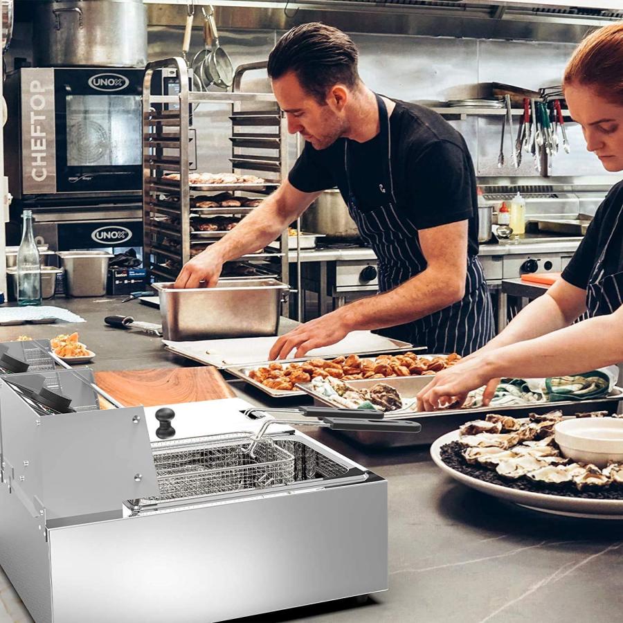 電気フライヤー 卓上フライヤー 揚げ物器 ミニフライヤー 温度調節 6L 揚げ物 電気フライヤー 卓上フライヤー 揚げ物器 ミニフライヤー 温度