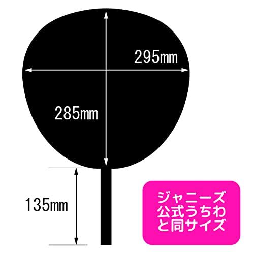 カラーうちわ 2本セット 応援うちわ ジャンボうちわ ファンサ