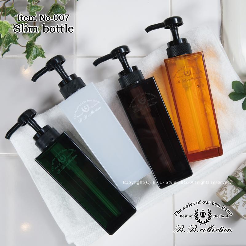 ディスペンサー シャンプー ボディソープ シャンプーボトル おしゃれ 詰め替え B B Collection スリムボトル センコー 単品 Nbs 374 B L Style マットと生活雑貨の店 通販 Yahoo ショッピング