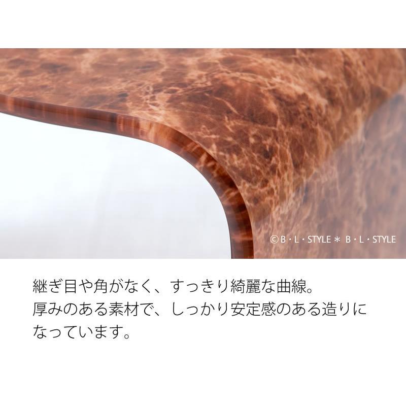 バスチェア アクリル マーブルストーン L(高さ約30cm) ブラウン : B・L