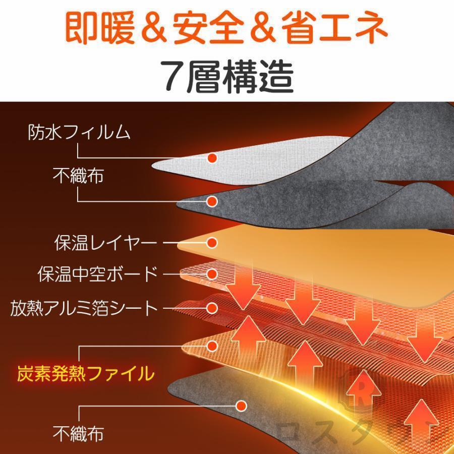 パネルヒーター 折りたたみ 足元ヒーター 日本製ヒーター 足元暖房 遠赤外線 省エネ 収納ポーチ付 毛布付き タイマー 温度調節 冷え対策 3段温度調節｜blt02｜12