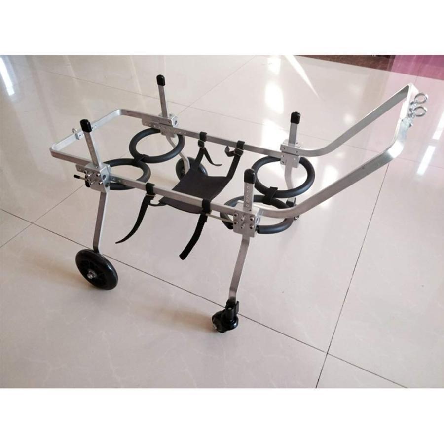 犬用歩行器 親友 - 犬車椅子調節可能な4輪ステンレス鋼カートペット/猫犬車椅子後肢障害者用リハビリテーション 犬用車椅子 犬用歩行器 親友 犬車椅子調節可能な4輪ステンレス鋼カートペット/猫犬車椅子後肢障害者用リハビリテーション 犬用車椅子