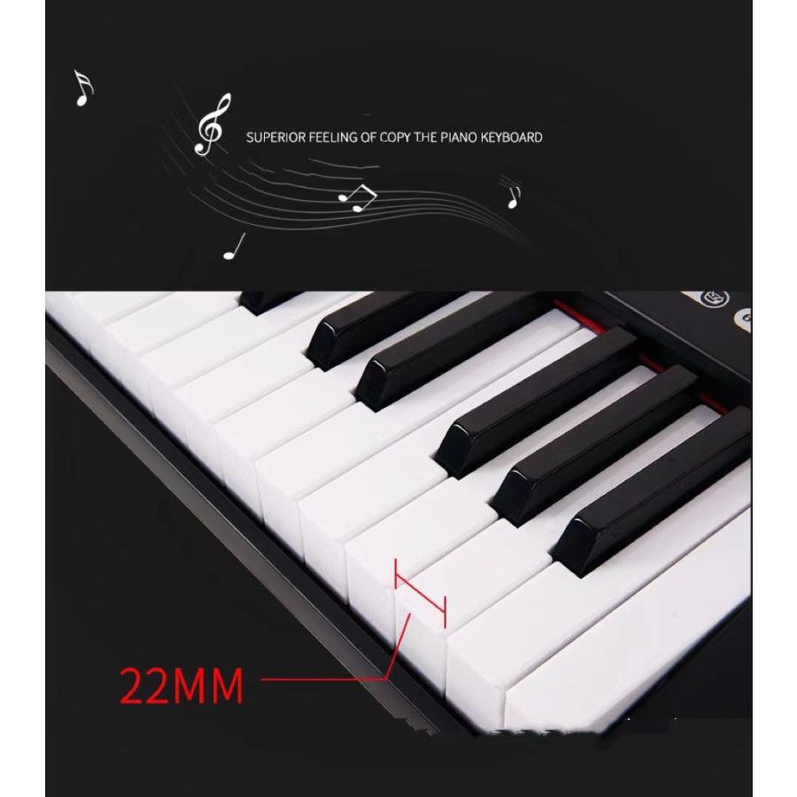 新商品の発売！61鍵盤キーボード 超軽量スリム設計 ポータブルな電子ピアノ 61キー多機能操作です。｜blt04｜04