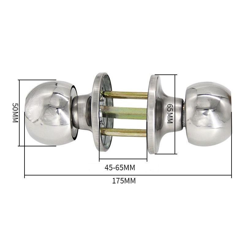 ドアノブ 円筒錠 鍵付き コイン開錠 トイレ ノブ ハンドル 室内 ドアロック レバー シルバー リフォーム DIY